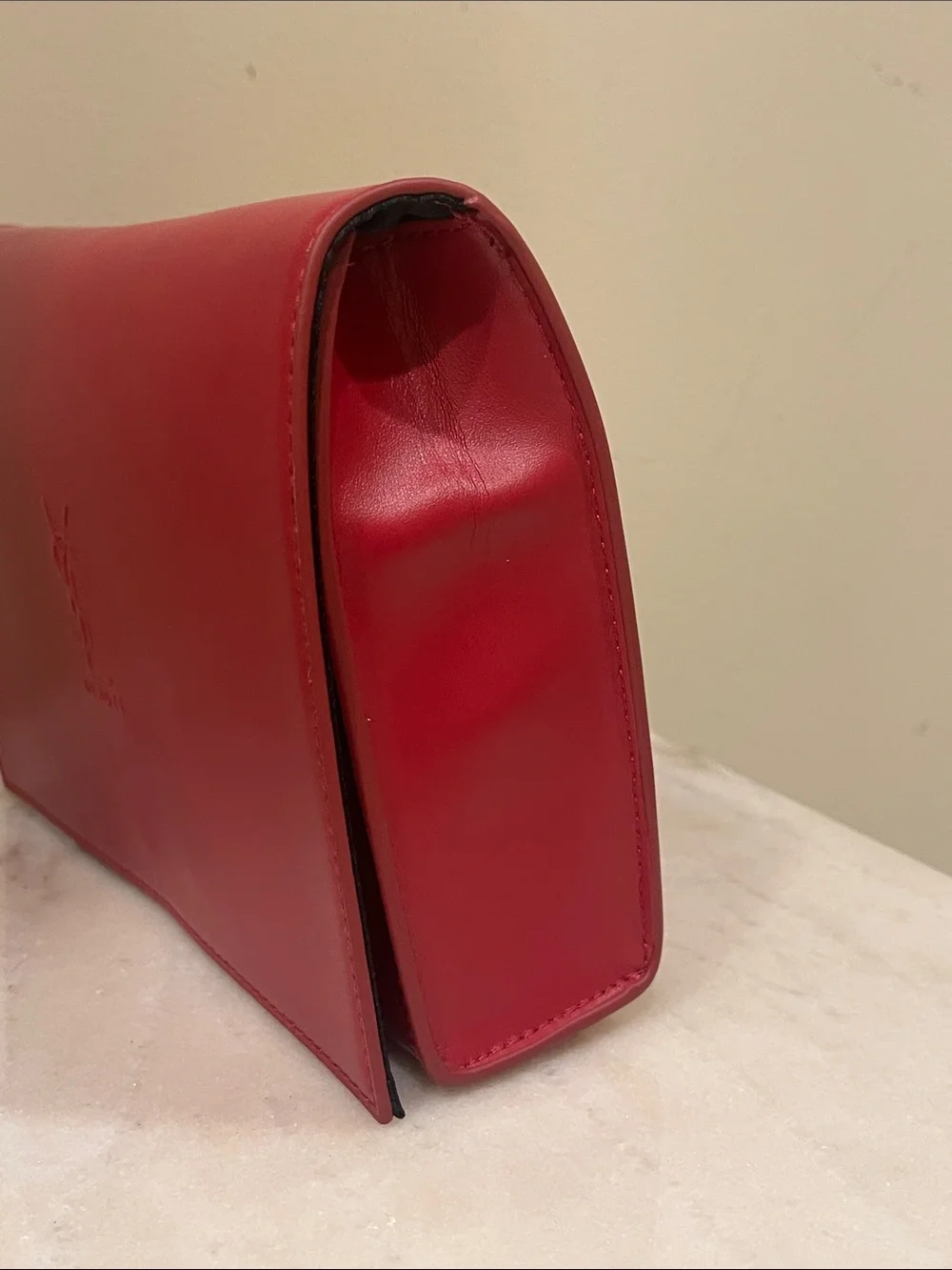 Yves Saint Laurent Red Cosmetics Bag with Matching Lipstick Set And Fragrance